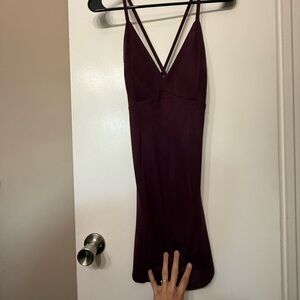 Windsor Deep Purple Mini Dress velvet